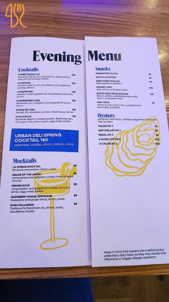 Urban Deli Sveavägen Meny