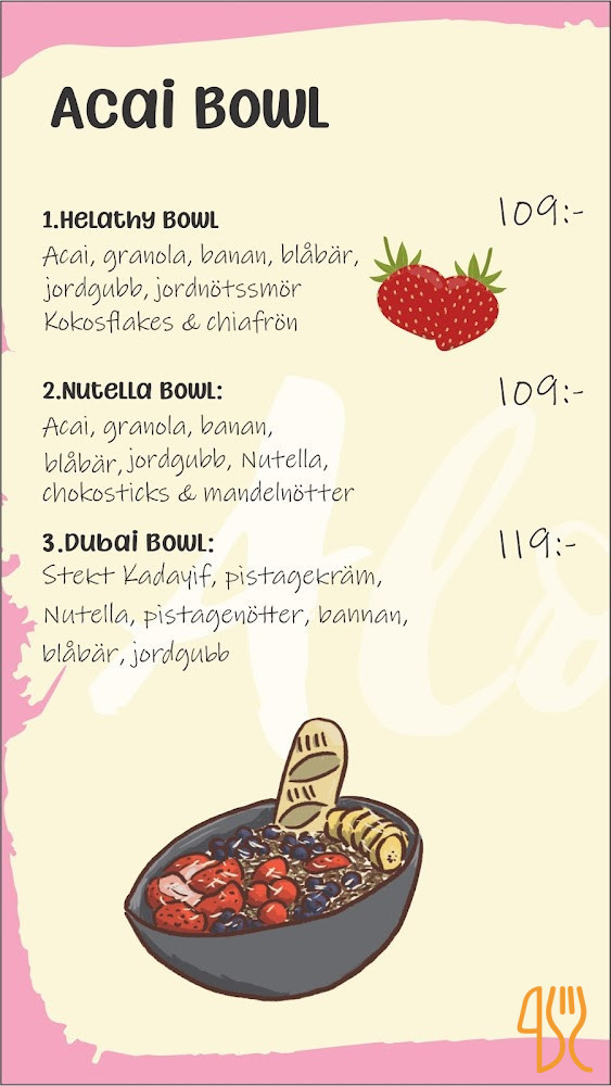 Poké Poké Lund Meny