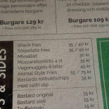 Bastard Burgers Meny