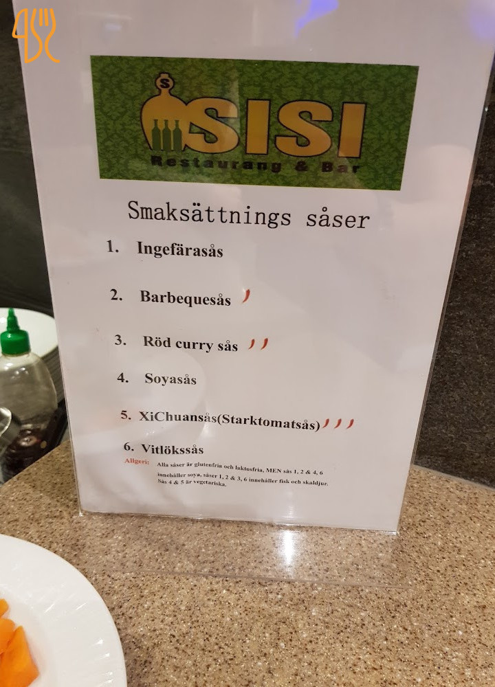 Sisi Restaurang Falkenberg Meny