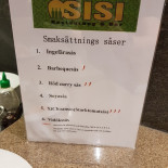 Sisi Restaurang Falkenberg Meny