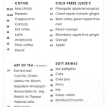 Mazzarini Caffe Meny