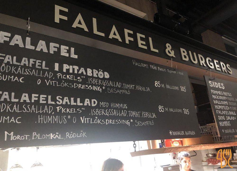 Falafel Burgers Meny