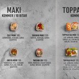 Woso Sushi Meny
