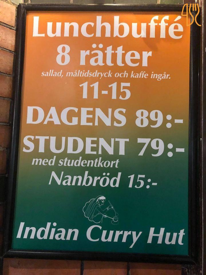 Curry Hut Meny
