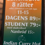 Curry Hut Meny