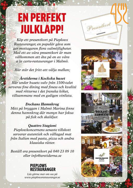 Årstiderna I Kockska Huset Meny