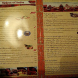 Restaurang Indian Inn Meny