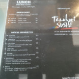 Tezukuri Sushi Meny