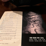 Tezukuri Sushi Meny