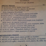 Restaurang Pizzeria Esplanad Meny