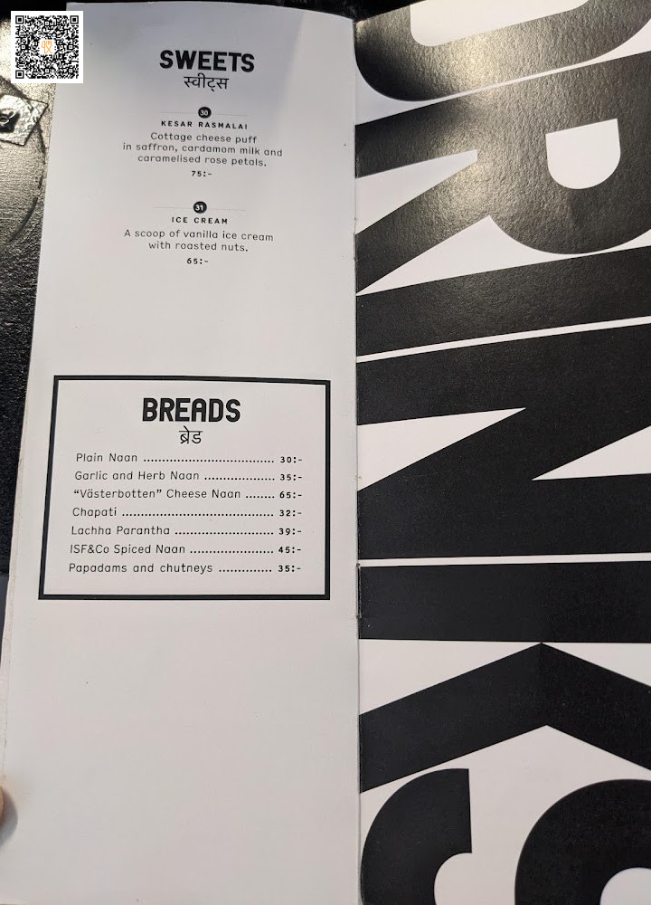 Indian Street Food Co Meny
