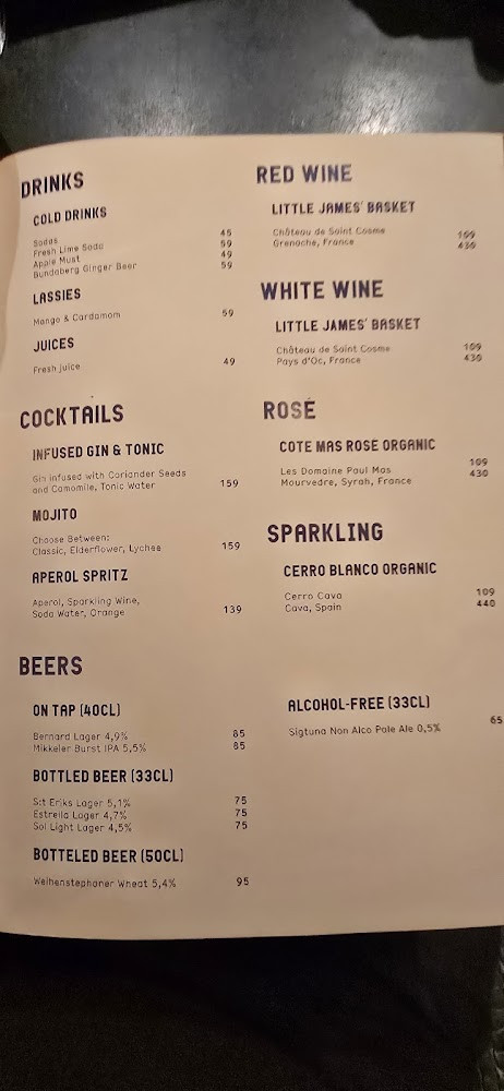 Indian Street Food Co Meny