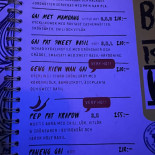 Restaurang Koh Phangan Meny