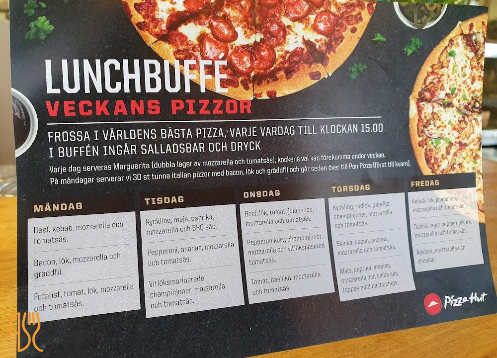 Pizza Hut Hallunda Meny