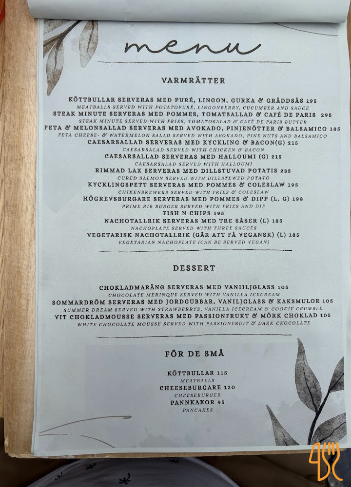 Joda Kök Meny