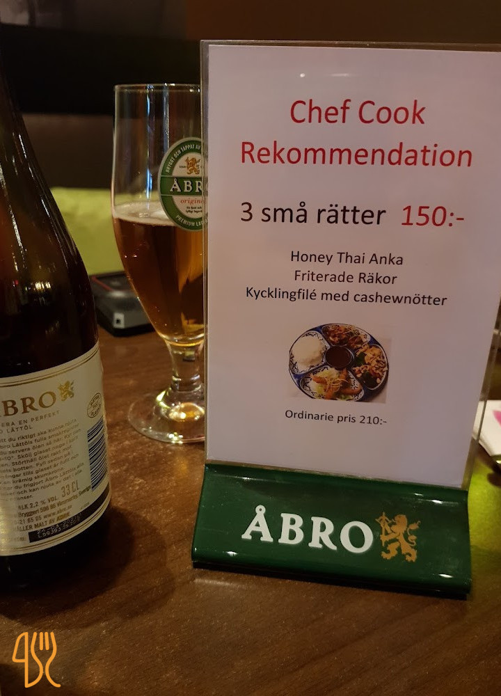 Taste Of Thai Meny