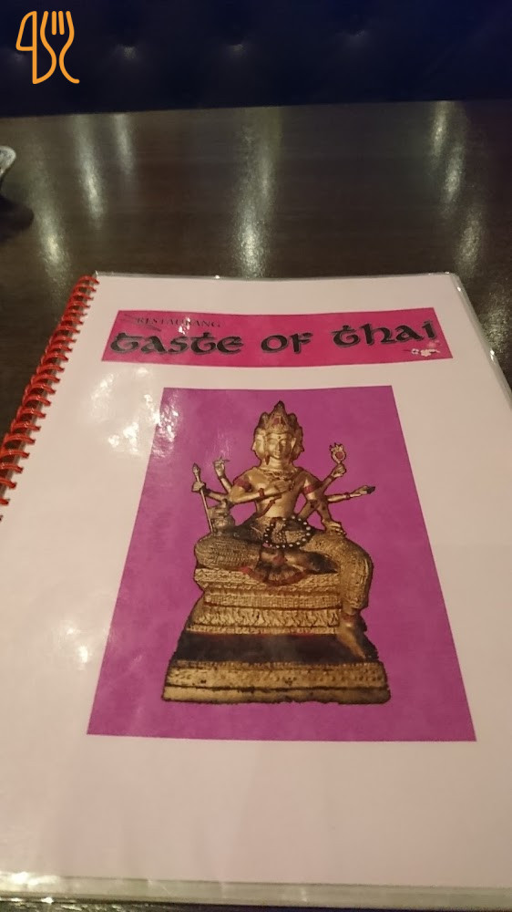 Taste Of Thai Meny