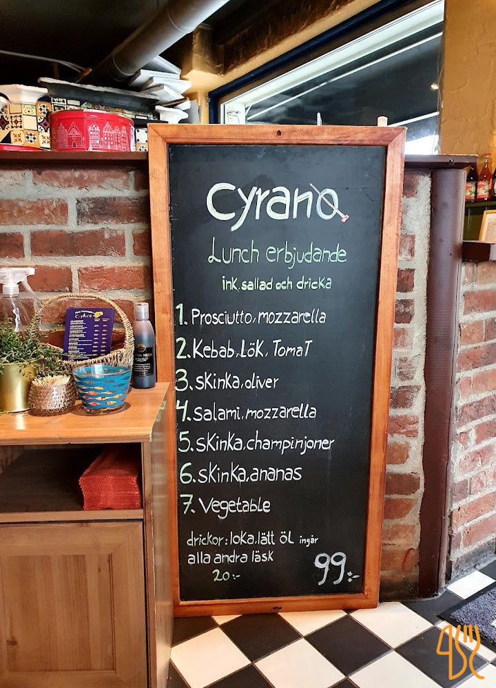 Cyrano Eriksberg Meny