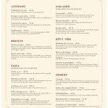 Trattoria La Pizza Meny