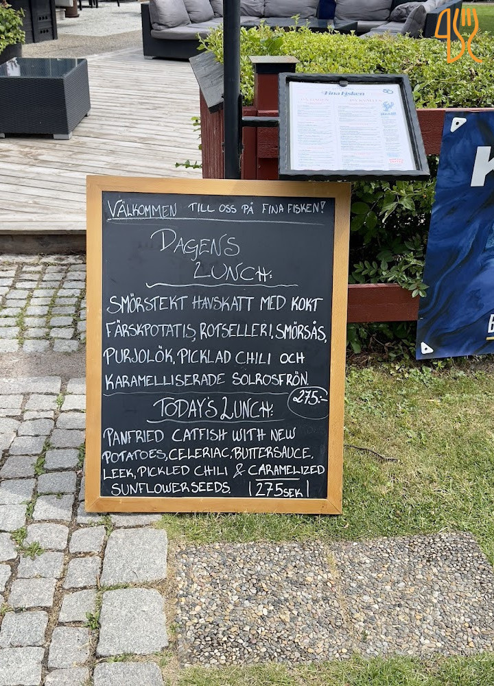Restaurang Fina Fisken Meny