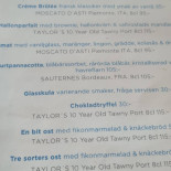 Nya Hattfabriken Meny