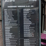 Mama Ye's Sushi Thai Meny