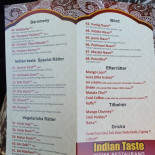 Indian Taste Meny