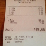 Pizzeria Pronto Meny