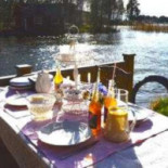Pilgrimsbo Café Trädgård Mat