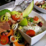 Cafe En Halv Trappa Ner Mat