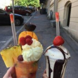 Pinkbär Glass Juicebar Utomhus