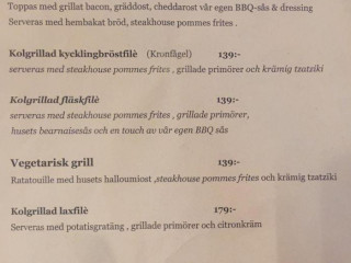 Restaurang St. George The Grill Meny