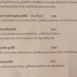 Restaurang St. George The Grill Meny