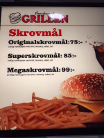 Overtornea Grill menu