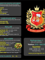 Grebo Pizzeria menu