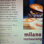 Milano Pizzeria Meny