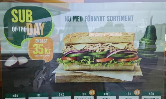 Subway menu