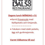 Golfrestaurangen Meny