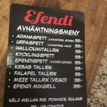 Efendi Pide-döner Meny