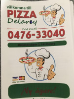 Delary Pizzeria menu