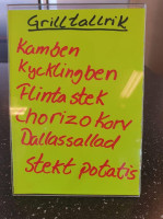 Drive-in Grillen I Åhus menu