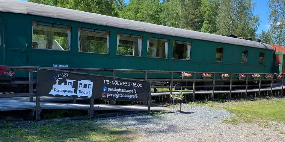 Pershyttans Tågcafé Utomhus