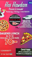 Hos Hawdam Livsmedel Pizzeria menu