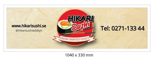 Hikari Sushi menu