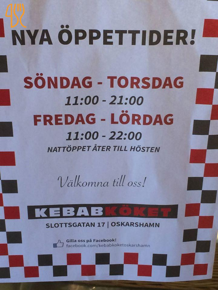 Kebabköket Meny