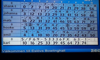 Esloevs Bowling menu