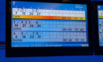 Esloevs Bowling menu