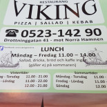 Viking Pizzeria Meny