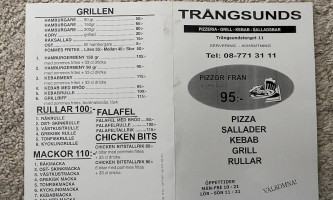 Pizzeria Två Bröder menu